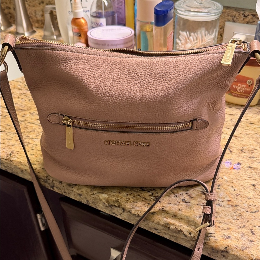 Michael Kors Blush Leather Crossbody Bag